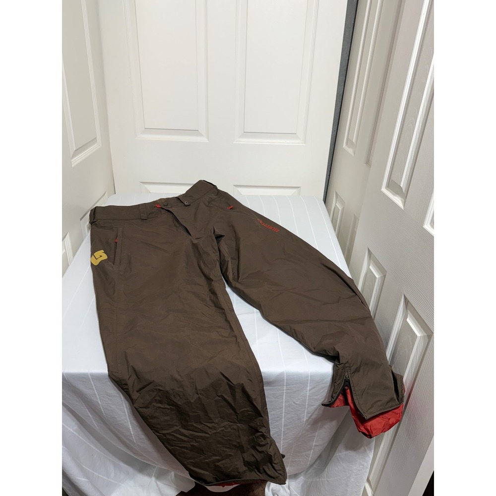 Burton Snowboard Pants Mens XL Brown Nylon Waterproof Winter Ski Trousers 441